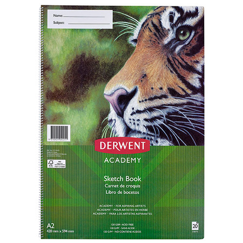 DERWENT ACY SKETCH BOOK SURFACE COLOUR SIZE ORIENTATION SHEETS