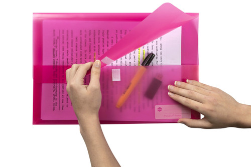 MARBIG POLYPICK WALLET FOOLSCAP TRANSLUCENT PINK