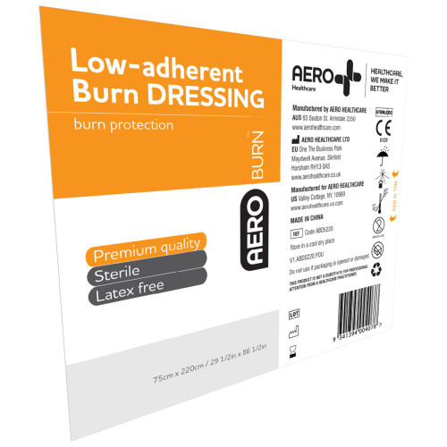 AEROBURN Low-Adherent Burn Dressing 75 x 220cm, Each