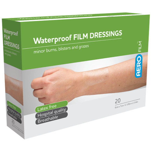 AEROFILM Waterproof Film Dressing 6 x 7cm, Box of 20