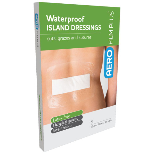AEROFILM PLUS Waterproof Island Dressing 15 x 20cm, Box of 3