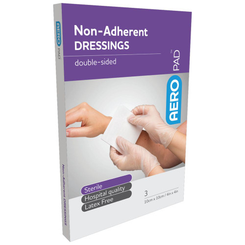 AEROPAD Non-Adherent Dressing 10 x 10cm, Box of 3