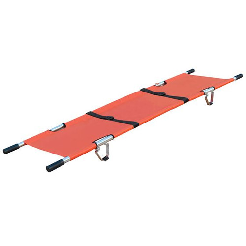 AERORESCUE Alloy Single-Fold Emergency Pole Stretcher (folds width ways), Each