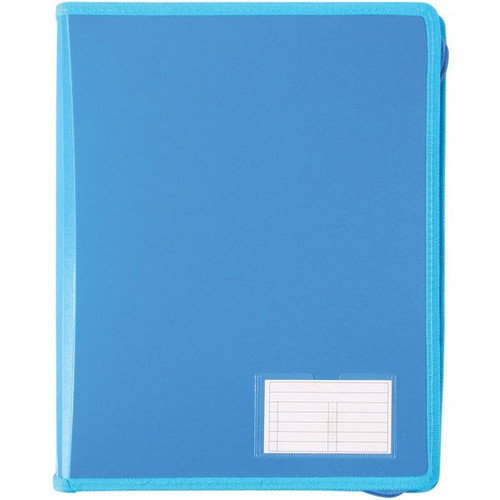 Bantex Zipper Binder A4 2D Ring 25mm - Blueberry (20711)