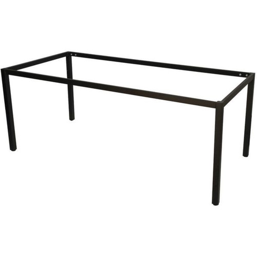Steel Table Frame Only Suits Tops 1500Wx750D 40mm Square Tube Black Powder coated