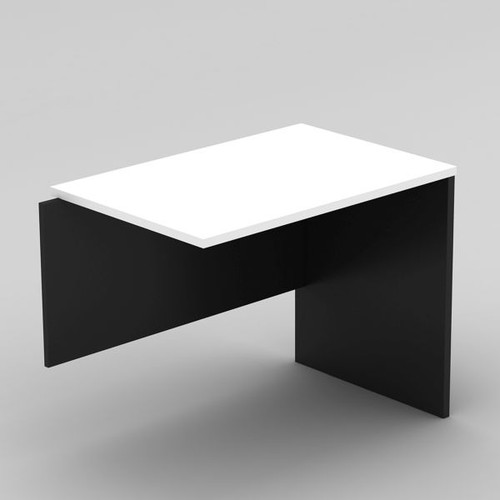 OM Classic Desk Return 720Hx900Wx600mmD White and Charcoal