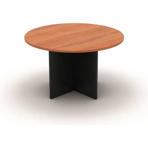 MEETING TABLE ROUND 1200 (D) X 720 (H) CHERRY / CHARCOAL