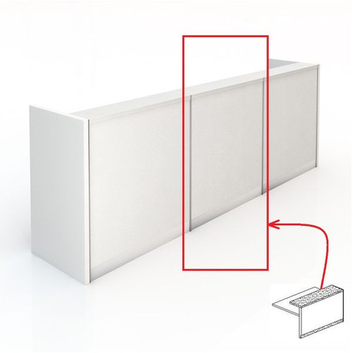 KENT RECEPTION COUNTER W 1100 x D 690 x H 1200mm Gloss White