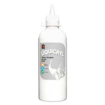 LIQUICRYL JUNIOR STUDENT ACRYLIC 500ML WHITE