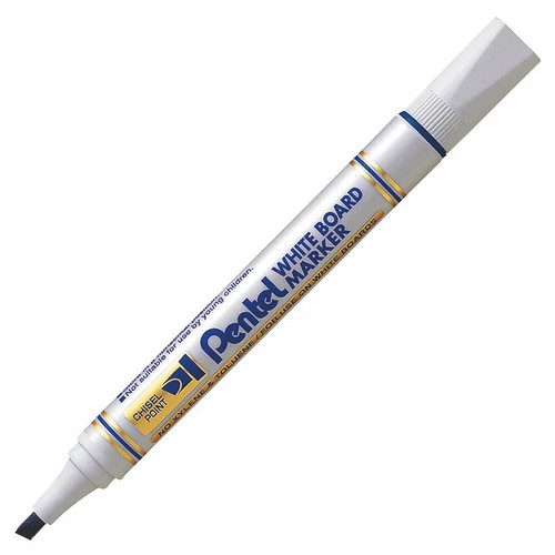 Pentel MW86 Whiteboard Marker Chisel 1.9mm-4.7mm  Blue, Box of 12