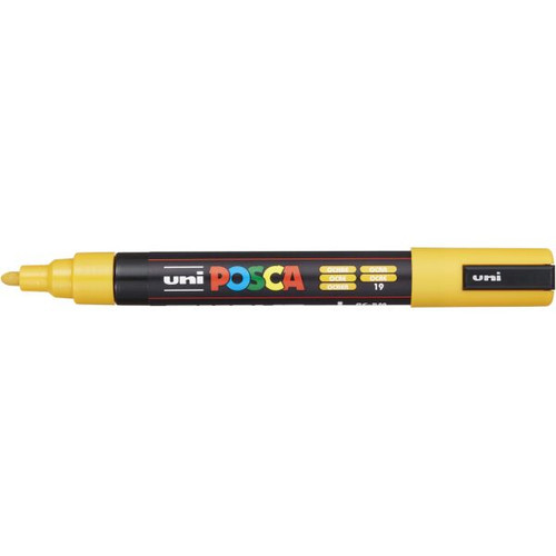 Uni Posca Poster Marker PC-5M 2.5mm Medium Bullet Ochre