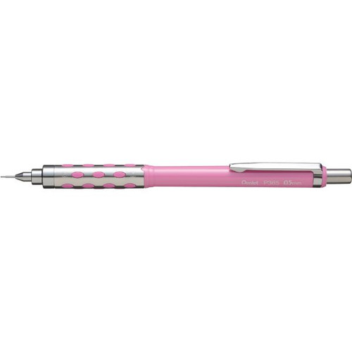 Pentel P365 Stein Mechanical Pencil 0.5mm Lead Pink Barrel, Each