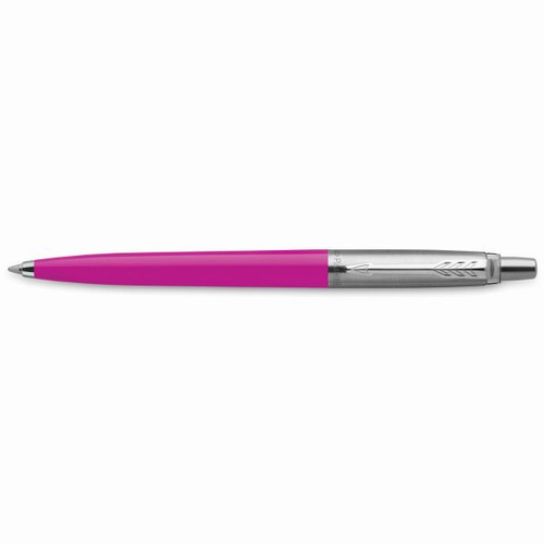 Parker Jotter Originals Ballpoint Pen Magenta Barrel Stainless Clip Refill Blue