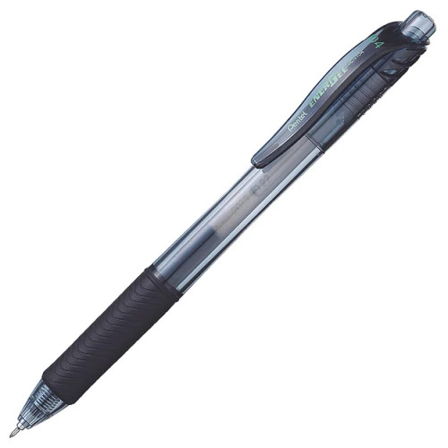 Pentel Energel BLN104 Gel Pen 0.4mm Fine Tip Black, Box of 12