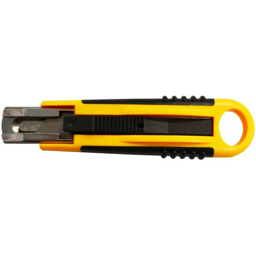 ITALPLAST Self Retractable Cutting Knife - Yellow / Black, Each