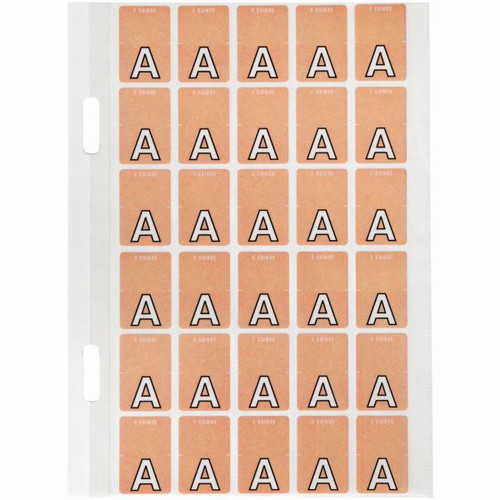 Avery Alphabet Coding Label A Top Tab 20x30mm Pink Pack of 150