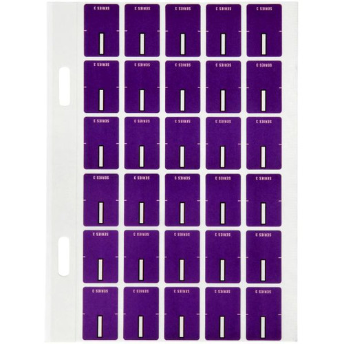 Avery Alphabet Coding Label I Top Tab 20x30mm Purple Pack of 150