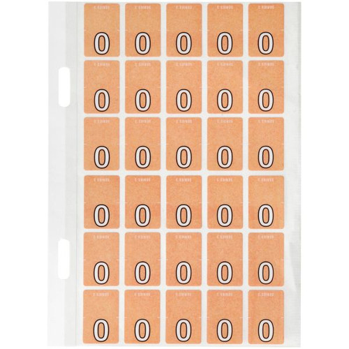 Avery Alphabet Coding Label O Top Tab 20x30mm Orange Pack of 150