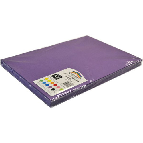 Rainbow Spectrum Board A3 220gms Purple 100 Sheets