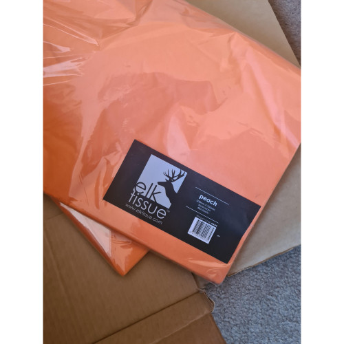 Elk Tissue Paper 500x750mm Peach 500 Sheets Ream