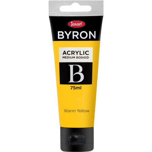 Jasart Byron Acrylic Paint 75ml Warm Yellow