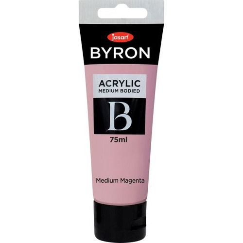 Jasart Byron Acrylic Paint 75ml Medium Magenta