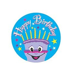 AVERY MERIT STICKERS Happy Birthday 30mm Pk102