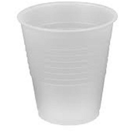 PLASTIC CUPS 6OZ 200ML Clear Carton of 1000