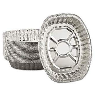 OVAL H/D ROASTER FOIL TRAY 968 BX100 DUR0002