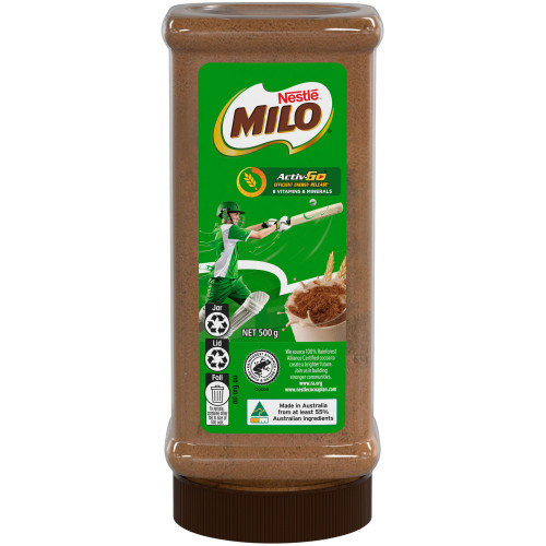 NESTLE MILO BEVERAGE BAR REFILL 500G TO SUIT NESTLE BEVERAGE BAR PRODUCT CODE 12298336