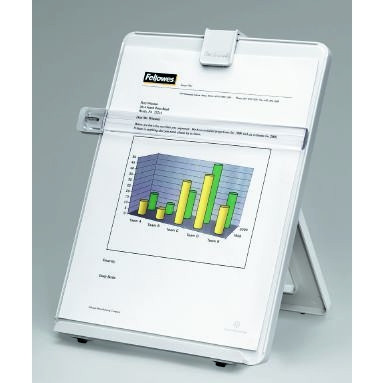 FELLOWES COPYHOLDER W STATION A4 Adjustable Non Mag D Grey