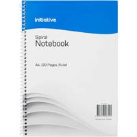 INITIATIVE SPIRAL NOTEBOOK WITH PP COVER AND POCKET SIDE BOUND A4 120 PAGE