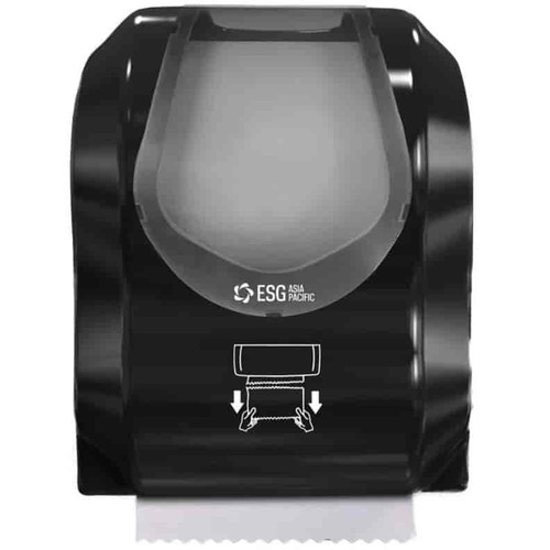 ESG Simplicity Gloss Hand Roll Towel Dispenser Black, Each