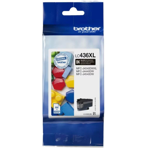 Brother LC436XL Original Black Ink Cartridge High Yield Suits Brother MFC-J4440DW / J4540DW / J4340DW XL / J5855DW XL / J5955DW / J6555DW XL / J6955DW / J6957DW