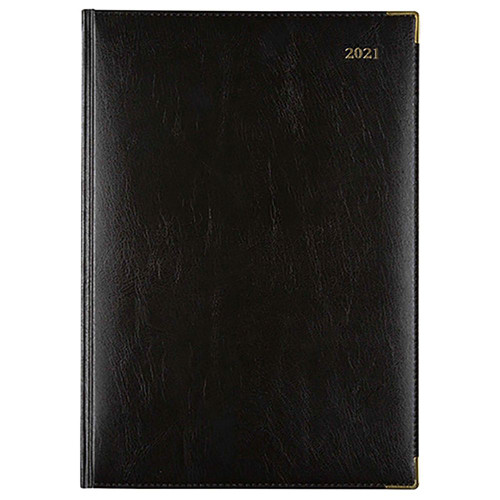 CUMBERLAND CORPORATE DIARY A4,Day to Page, Leatherette Black (Pre-Order Now for 2027) ** ETA 2/11/2026 **