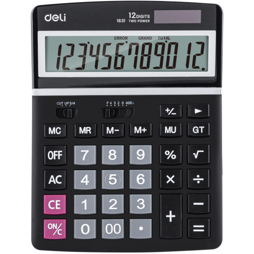 Deli Smart Large Desktop Calculator 12 Digit 203mm x 155mm