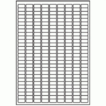 LASER WHITE LABEL MATT 20mm x 10mm 250ppg, Pk100