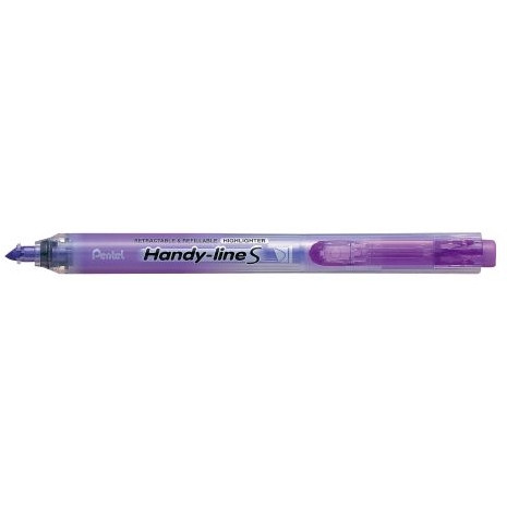 Pentel SXS15 Handy-Line S Retractable Refillable Highlighter Violet, Each