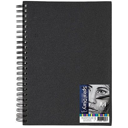 Zart Hard Spiral Cover Diary A4