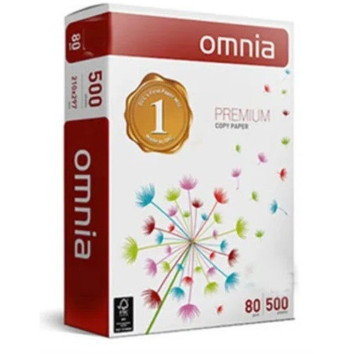 Omnia Premium Copy Paper A4 80gsm Ream of 500 - Carton of 5 Reams FSC