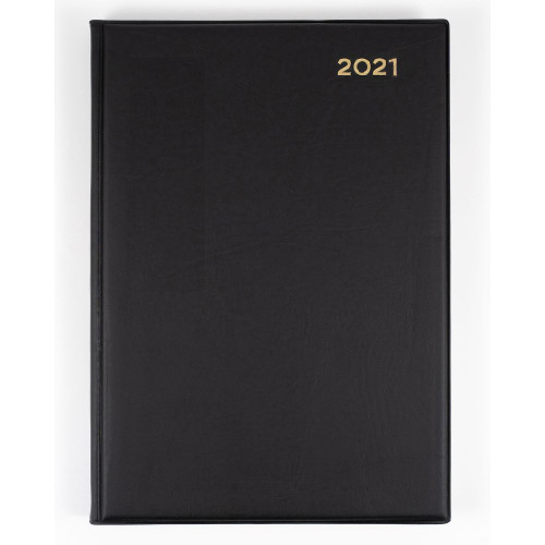 COLLINS BELMONT SERIES DIARY A5 Day to Page 1Hr Black (2026 - Clearance - While Stocks Last)