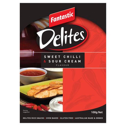 FANTASTIC DELITES SWEET CHILLI AND SOUR CREAM 100GM