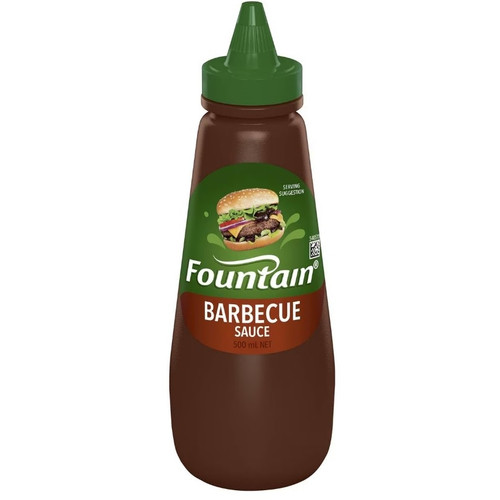 FOUNTAIN SAUCE SQUEEZE BBQ 500ML