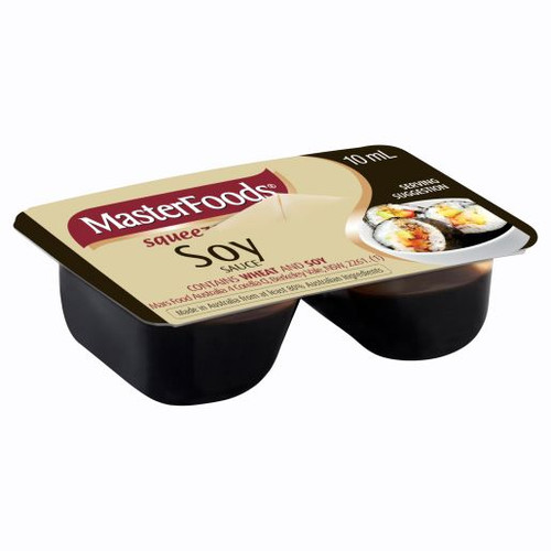 MASTERFOODS SOY SAUCE PORTIONS 10GM