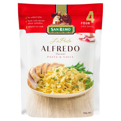 LA PASTA ALFREDO 4 SERVES 120GM