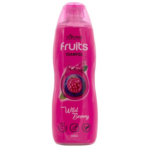NATURES ORGANIC FRUITS WILD BERRY HAIR SHAMPOO 500ML