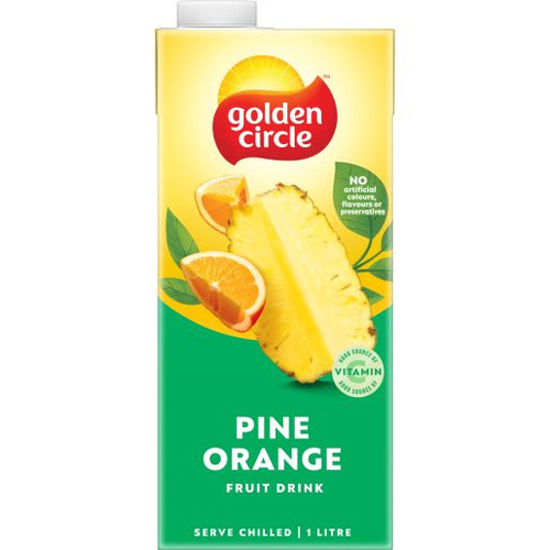 GOLDEN CIRCLE PINEAPPLE ORANGE JUICE 1L