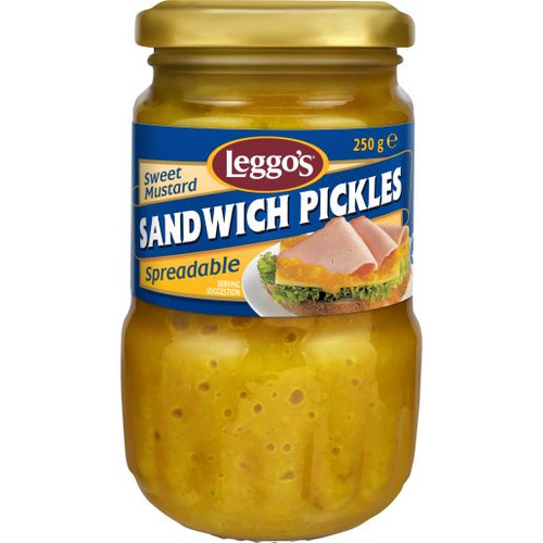 LEGGOS SWEET MUSTARD PICKLE SPREAD 250GM