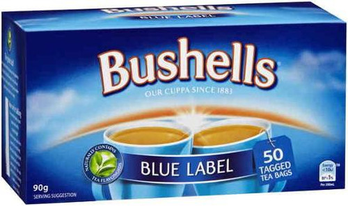 BUSHELLS TEA BAG BLUE LABEL 50S