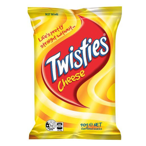 TWISTIES CHEESE TWISTIES 90GM